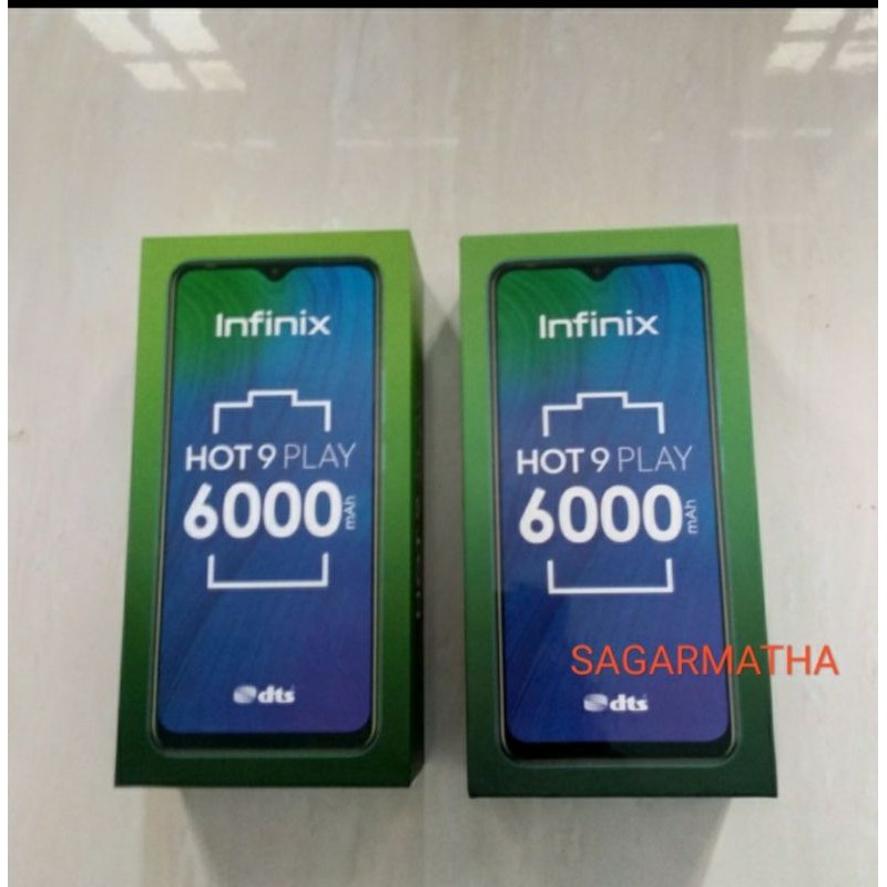 Infinix Hot 9 play 4/64 GB dan infinix hot 9 4/128 Gb Garansi Resmi