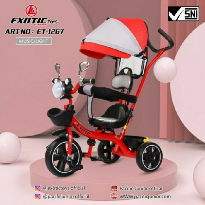 Sepeda roda tiga anak Tricycle Exotic ET-1267
