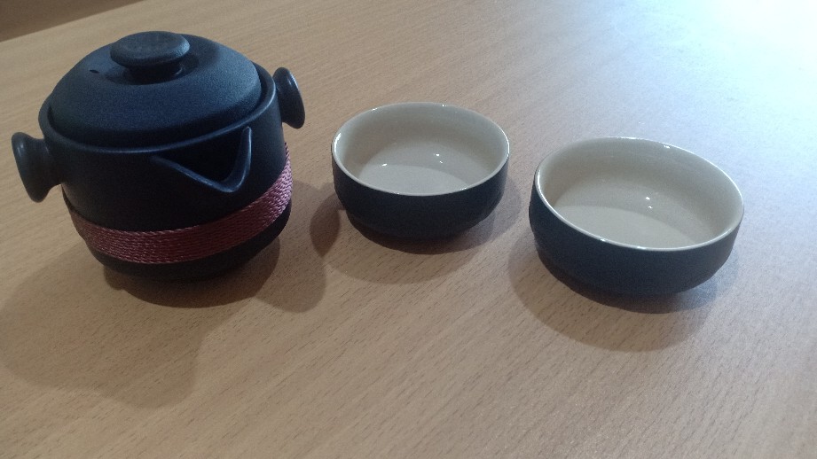 Teko Teh Set Jepang Portable Black Clasic / Japanese Teapot Set Oshin Travel / Tea Pot Gift Hampers