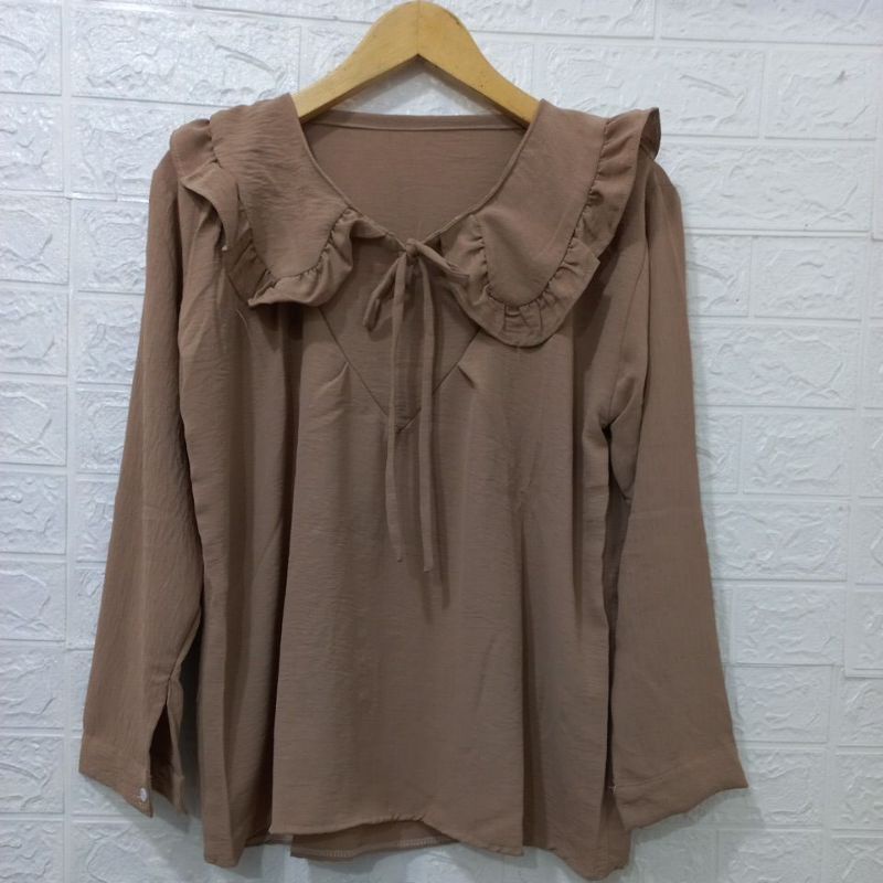 RR KOREAN BLOUSE CRINKLE AIRFLOW