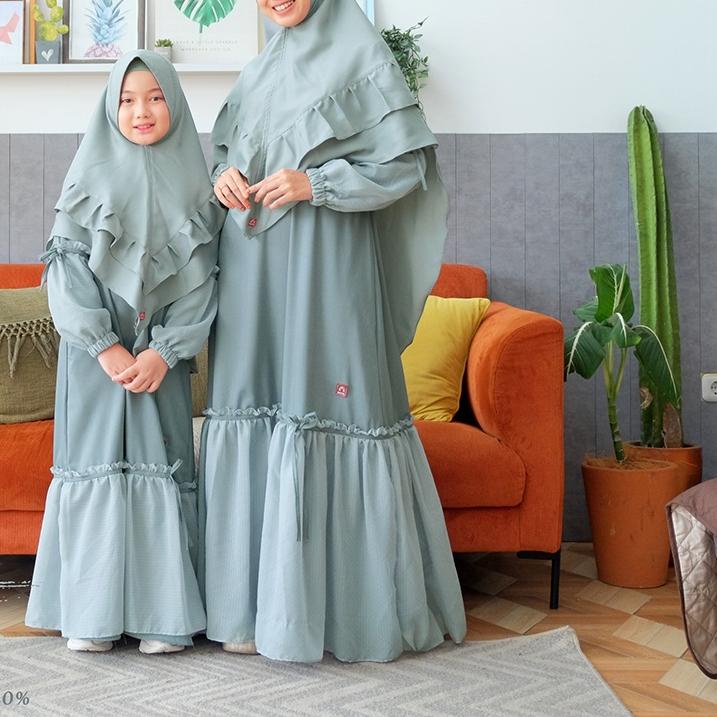 Baju Keluarga Ibu Ayah Anak Gamis Couple Ibu Anak