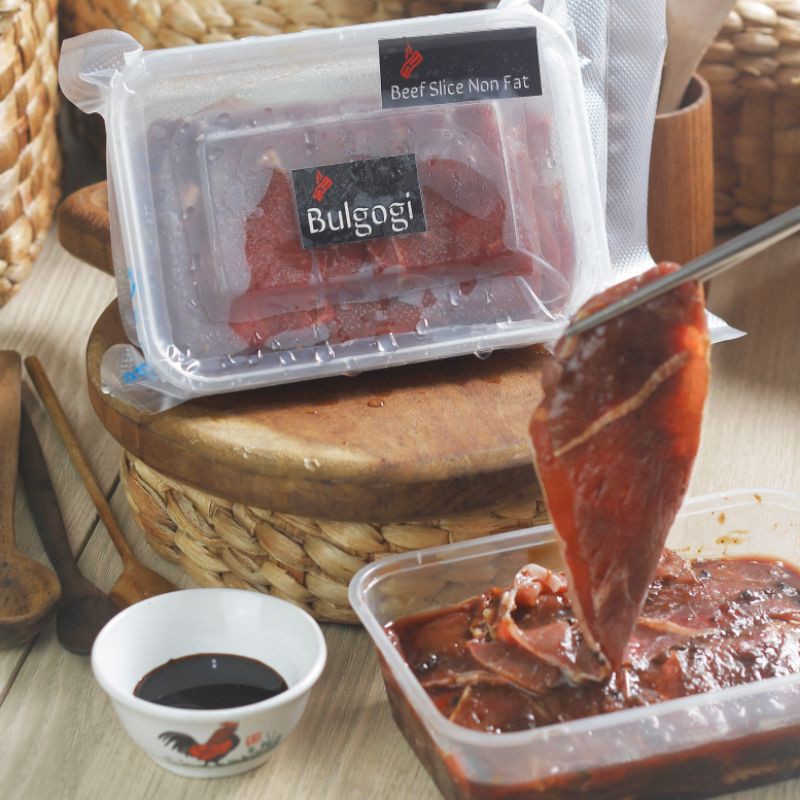 

Beef Slice Less Fat Marinate Bulgogi 500 gram