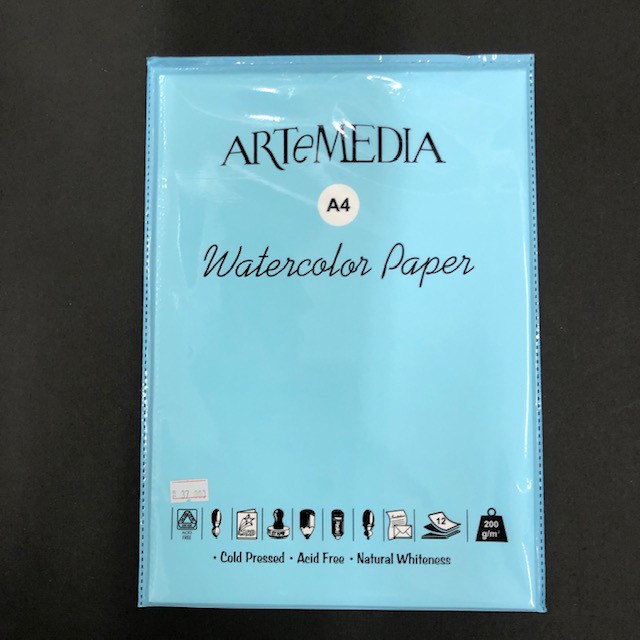 

ARTEMEDIA WATERCOLOR PAPER A4 200GR 12 SH