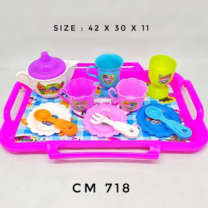 Mainan Masak Masakan Kitchen Set Mainan Dining Set dan Tea Set SG Toys Mainan Anak Perempuan