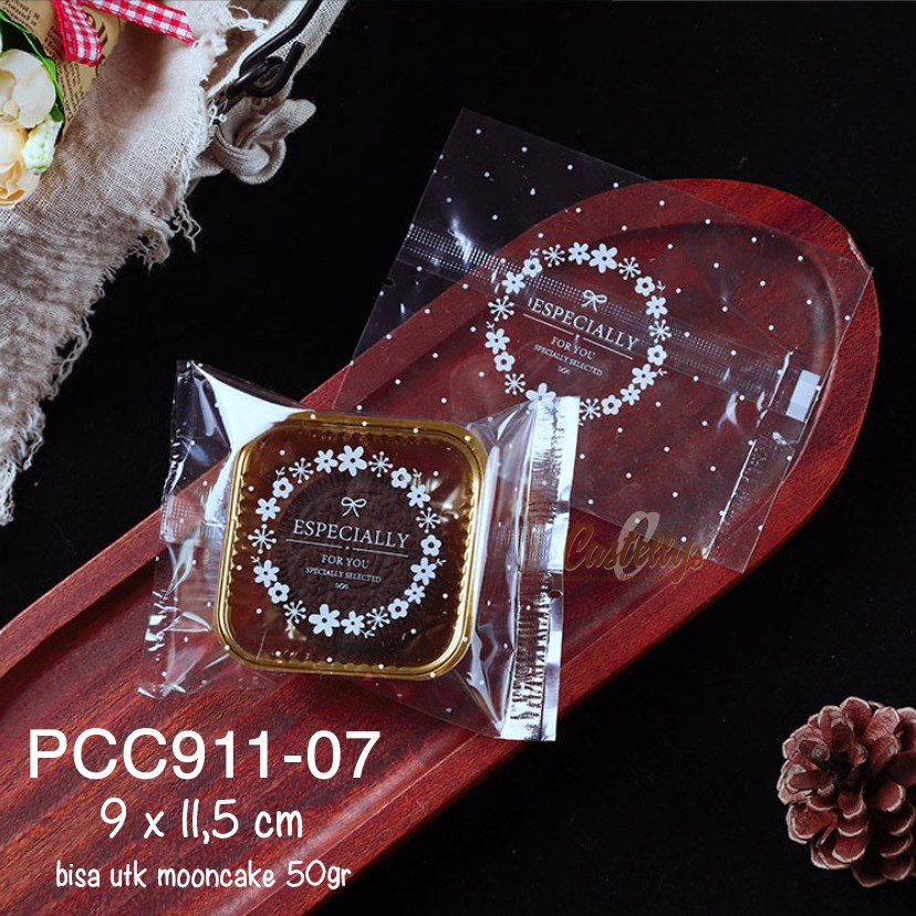 Plastik Mooncake 50gr PCC 911-07 Cookies Pia Snowskin Mochi Kue Kering