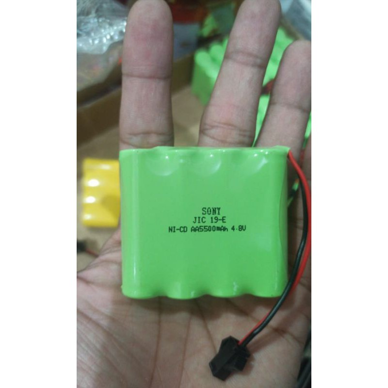 Baterai Mobil Remot Control Besar 5500MAAH 4.8 Volt Baterai Cas RC Baterai Upgrade RC TERMURAH
