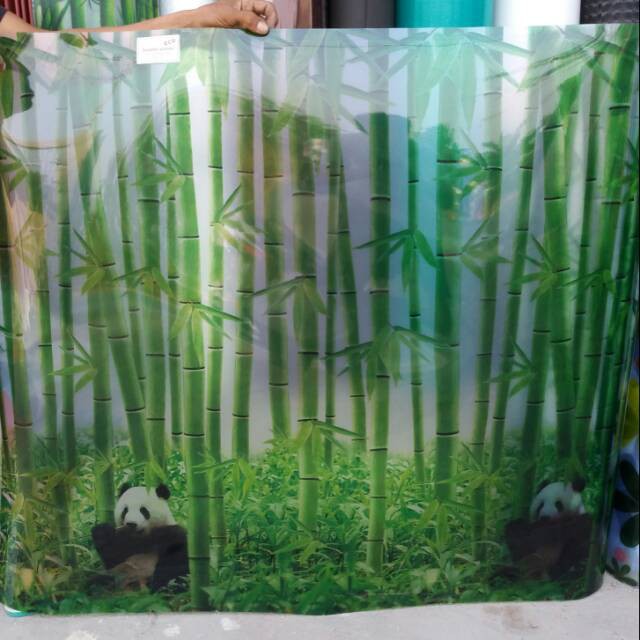 Fiber Pagar Plastik PVC Fiber Plat Penutup Pagar Tulip Bambu Gar