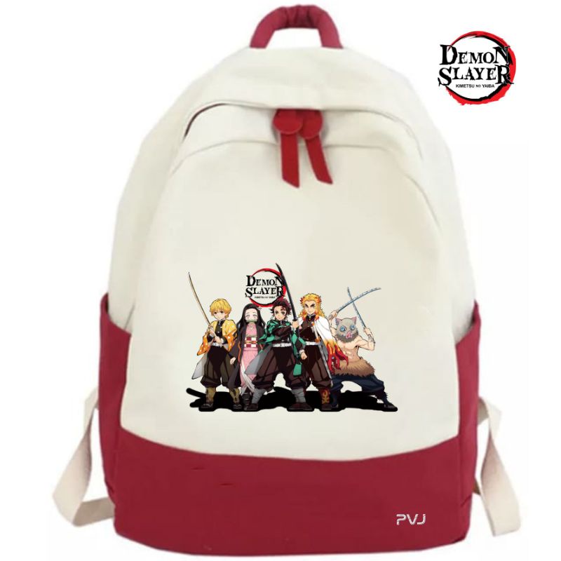 PVJ Tas Ransel Anak Anime Kimetsu No Yaiba Demon Slayer Corps Tanjirou kids backpack