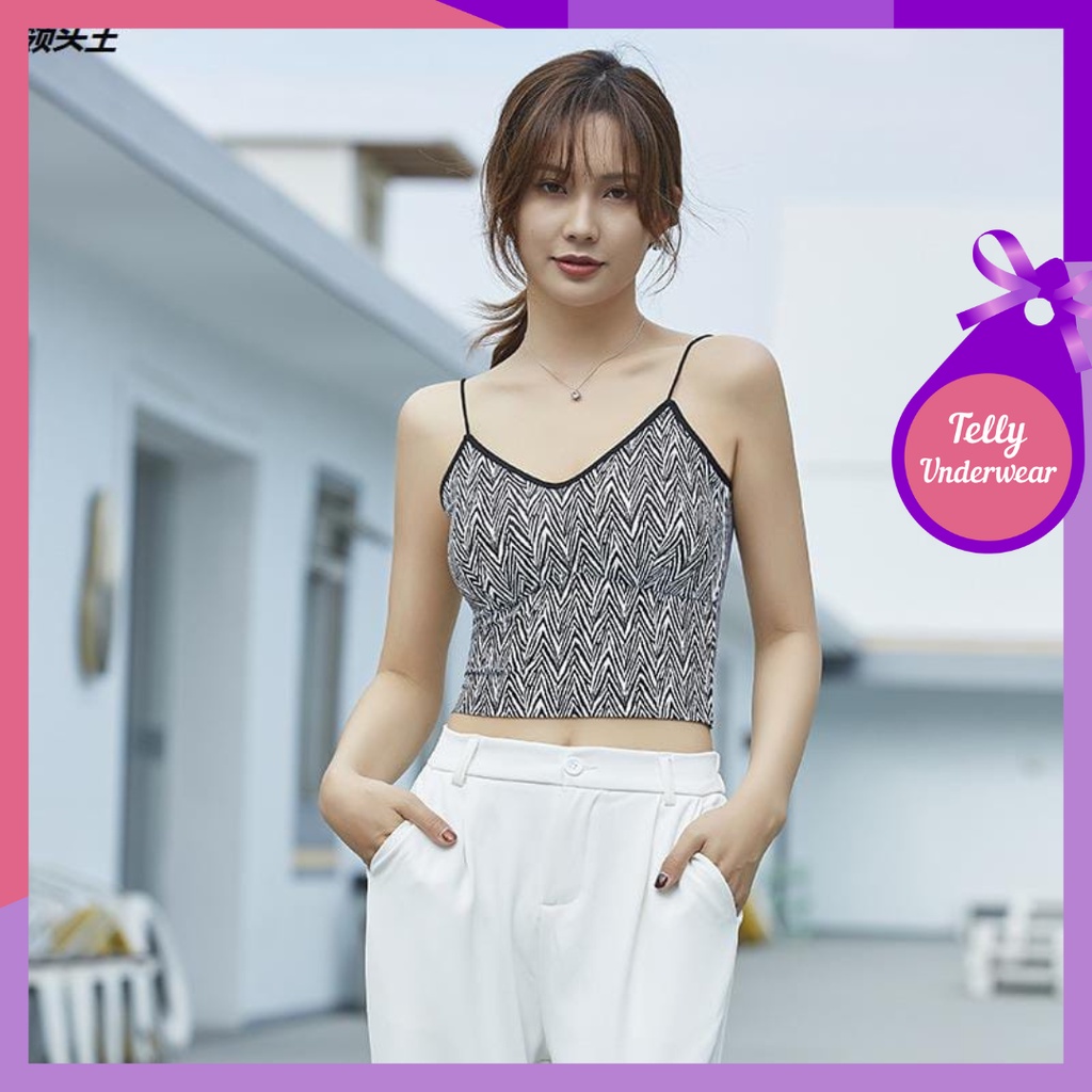 TELLY ➡️ 285  Tanktop Bra Fashion wanita tanpa kawat sexy import