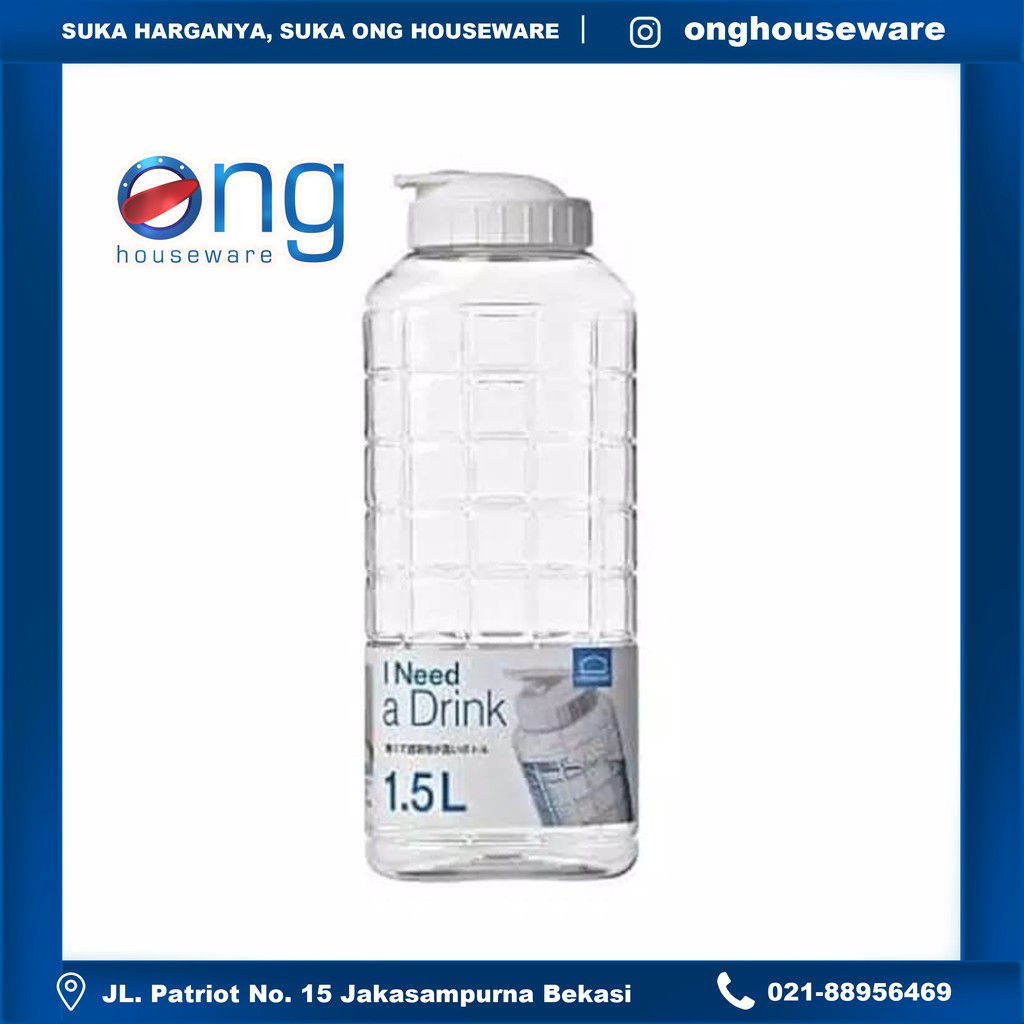Botol Air Minum Chess Water Bottle Pet 1.5L Lock & Lock HAP812 HAP 812 Lock n lock