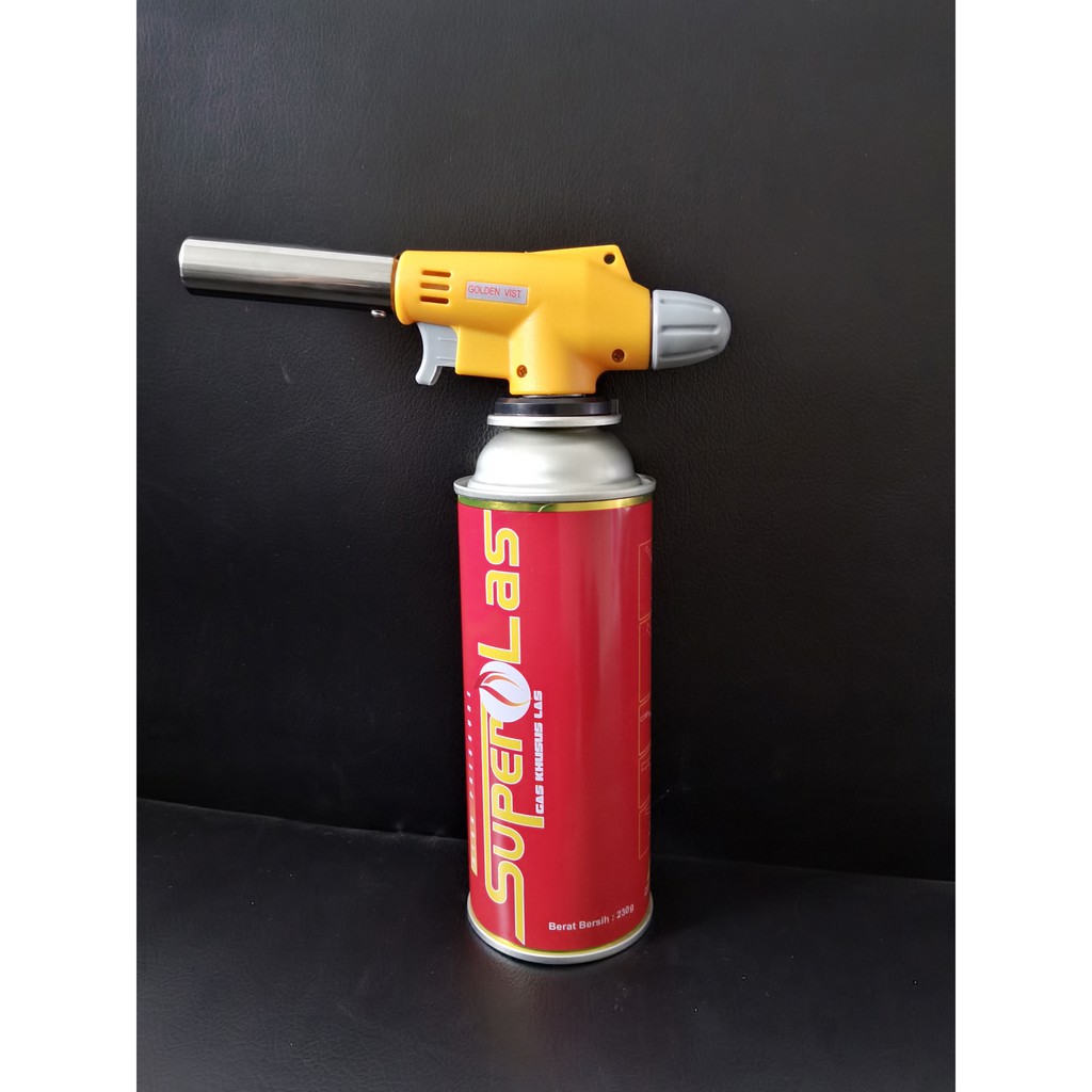 Paket Gas Torch Flame Gun Golden Vist 920 + Tabung Portable SUPERLAS