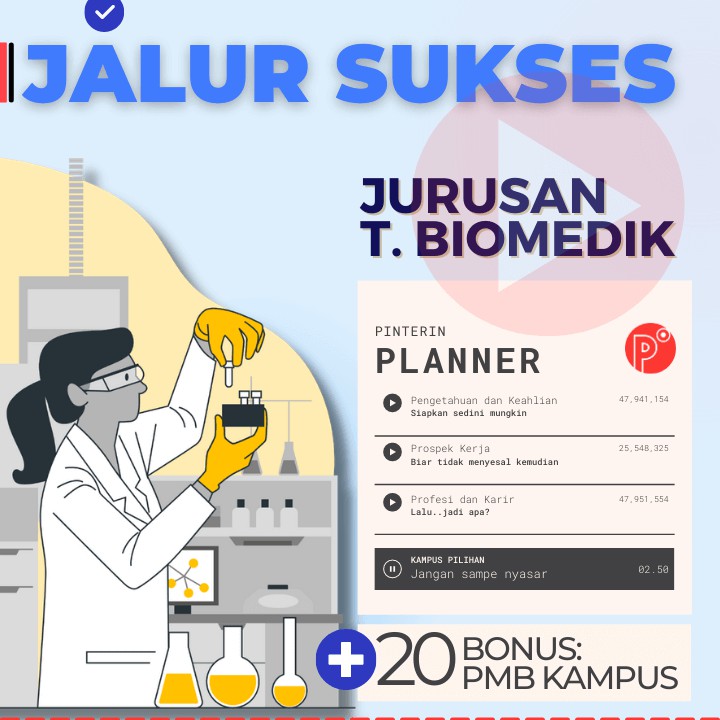 

Daily Planner Kuliah Jurusan Teknik Biomedik | Test SNMPTN-SBMPTN-UTBK Weekly Binder Loose leaf B5