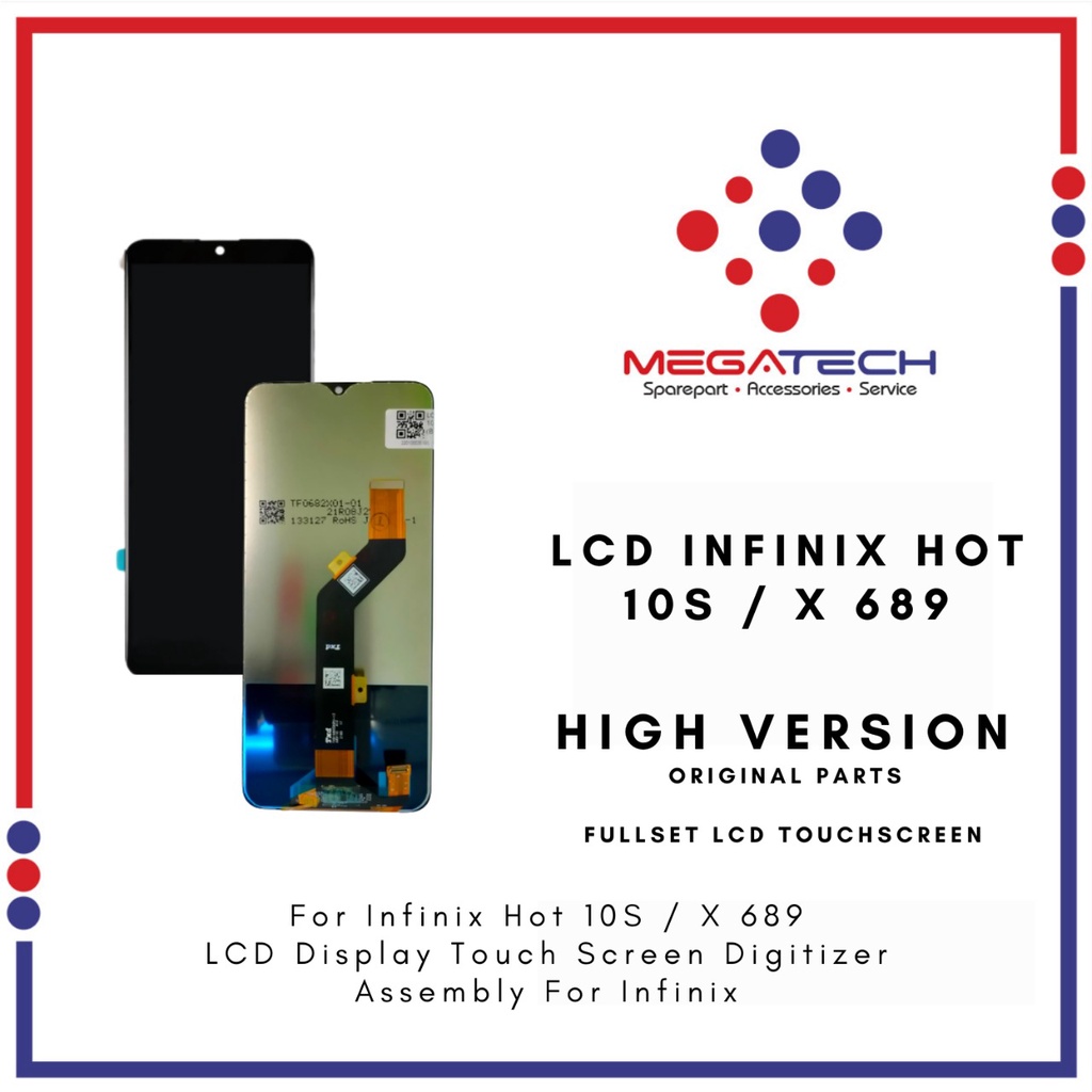 LCD Infinix Hot 10S / X689 Fullset Touchscreen