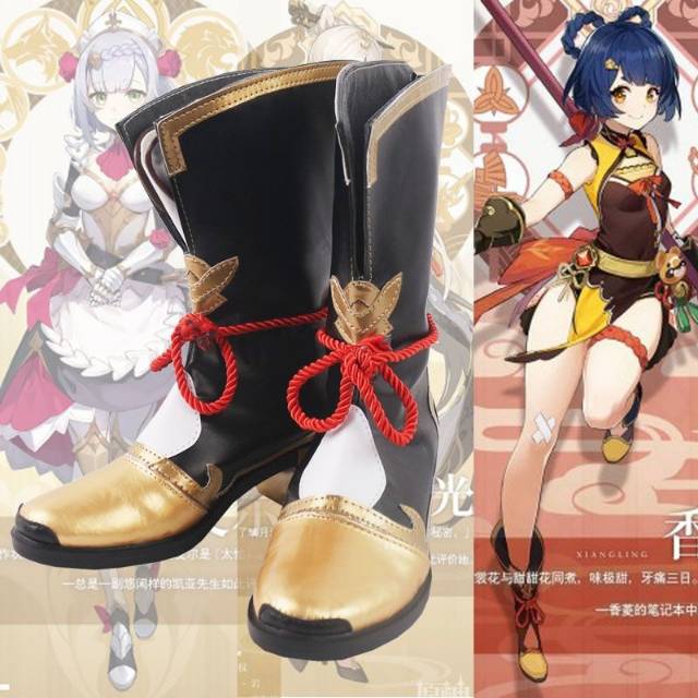 Xiangling boots cosplay genshin impact