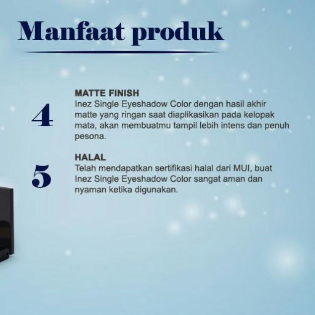 ◄ Inez Single Eyeshadow Color - Eye Shadow Satuan Halal (putih, hitam, coklat) ☂