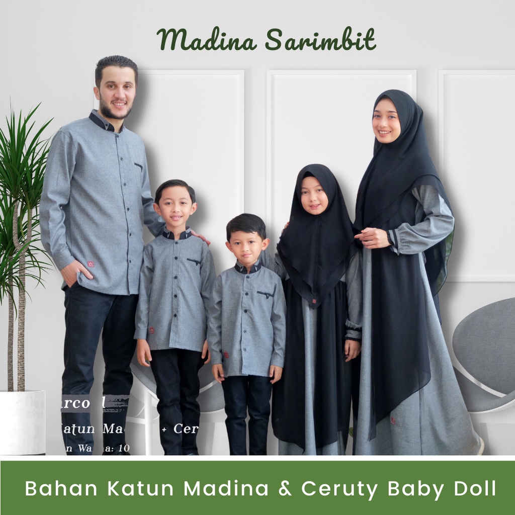 Sarimbit Keluarga 2023 Lebaran Premium Baju Couple Keluarga Lebaran Gamis Couple Pasangan Family Set