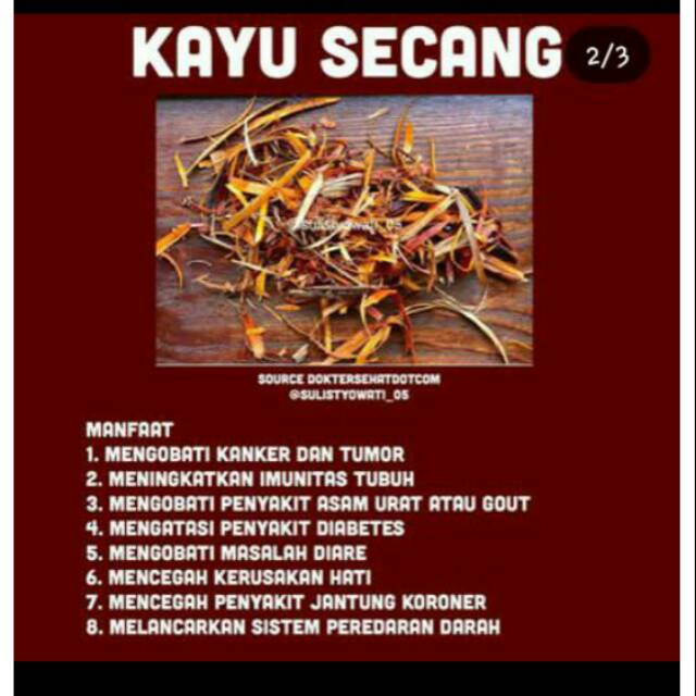 

Kayu Secang , kemasan 100gram