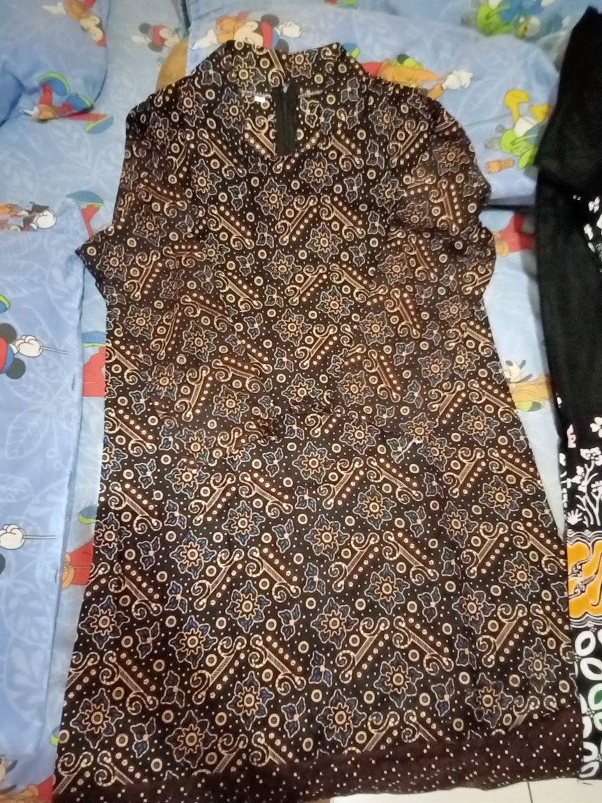(bayar Dirumah)tunik Batik Shibori Jumputan Terbariu Size S_3l /hrb026 Yelbor