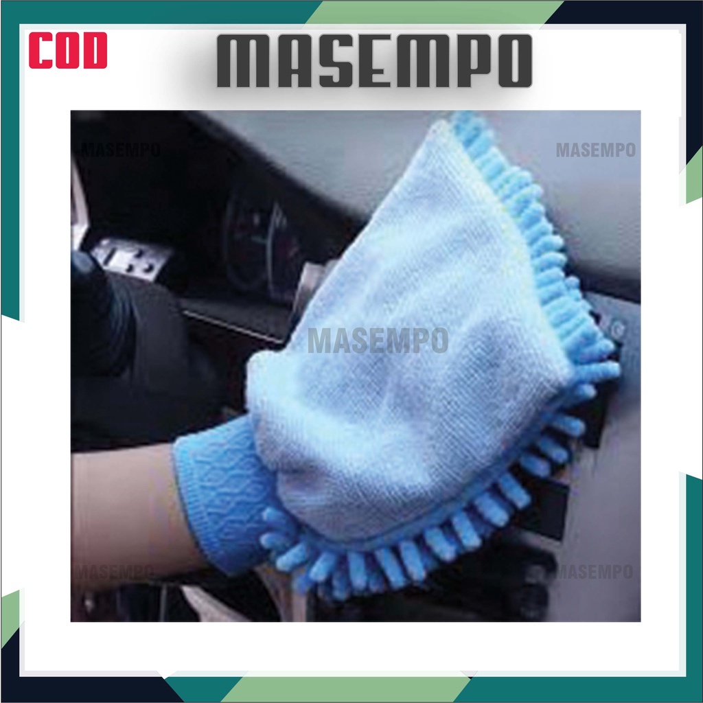 SARUNG TANGAN CENDOL microfiber Serbaguna Detailing Cuci Cucian Mobil Motor