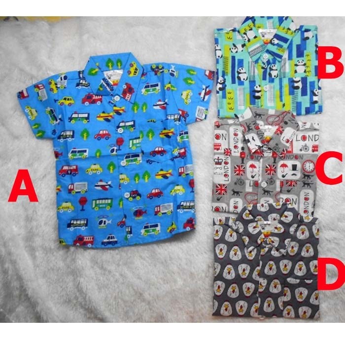 Baju Bayi Laki Laki Kemeja Bayi katun