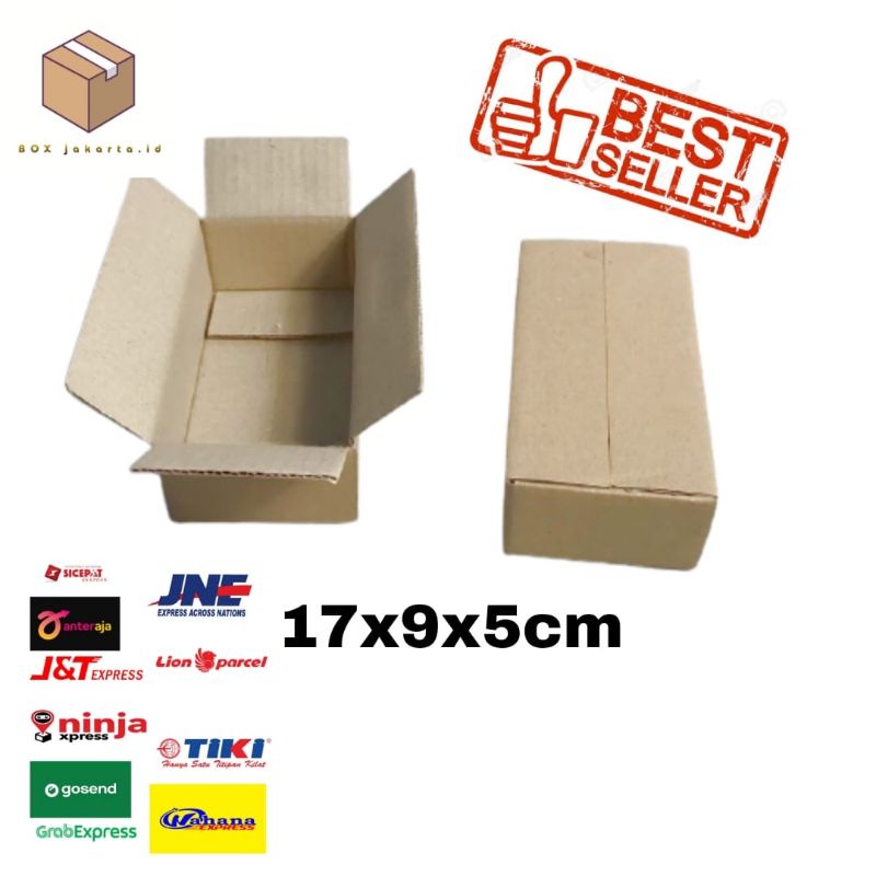 

Kardus Karton Box Ukuran 17x 9 x 5 cm Kotak Box ST untuk packing Souvenir -dll