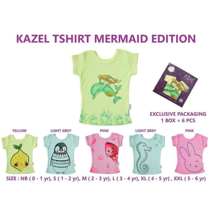 Kazel Original Kaos Bayi Kaos Anak Perempuan Baju Bayi Lucu Kazel - NB 0-1