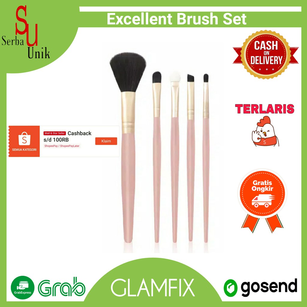 Glam Fix Excellent Brush Set (5 Pcs)