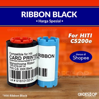 Ribbon Black ID Card Printer Hiti CS200e