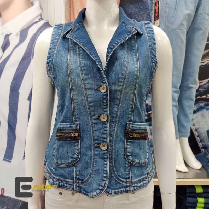 rompi Denim wanita brand AKO JEANS ORIGINAL - 11-0409