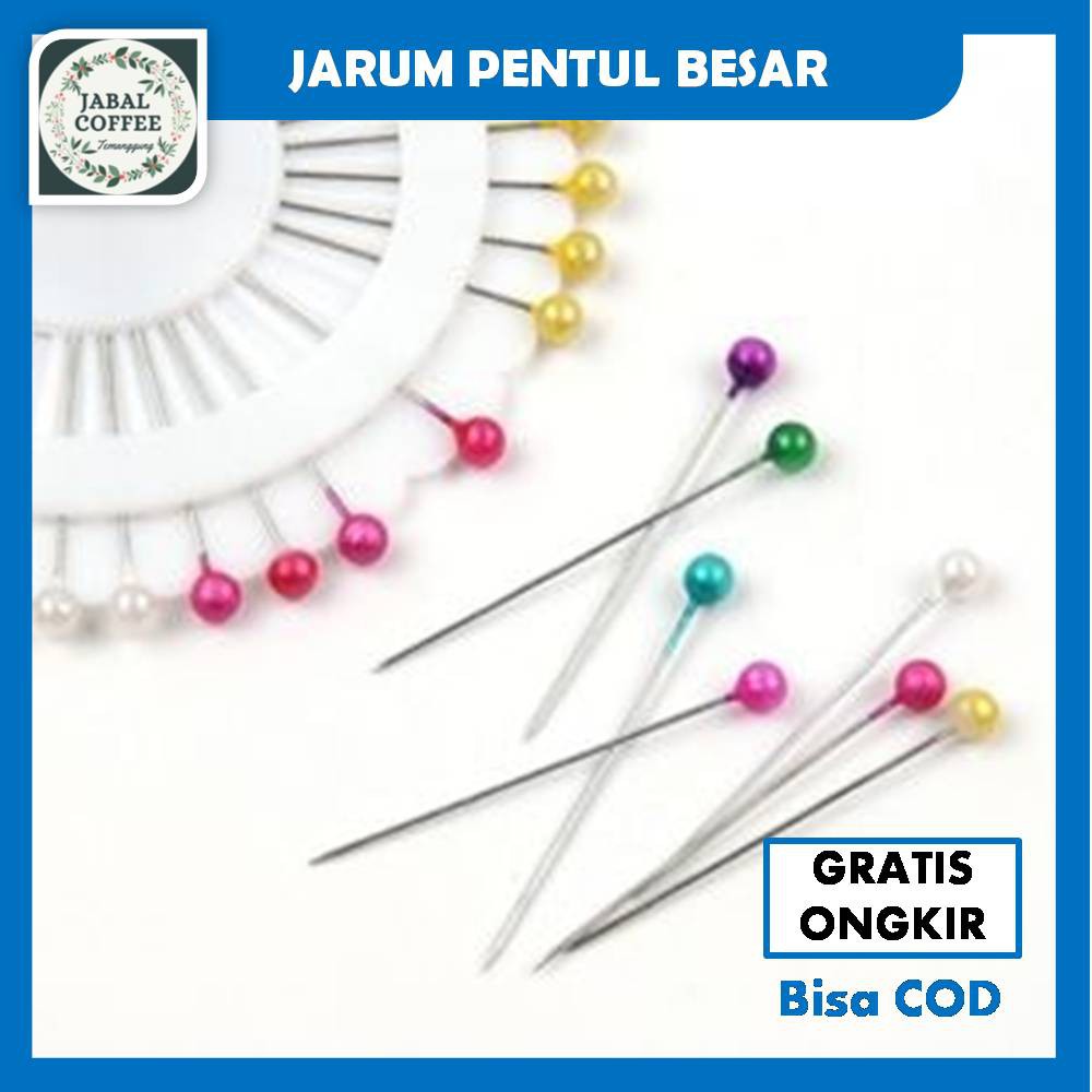 Jarum Pentul Hijab / Jarum Pentul Anti Karat 40 Pc / Jarum Pentul Bulat Warna Warni / Jarum PentulJ6