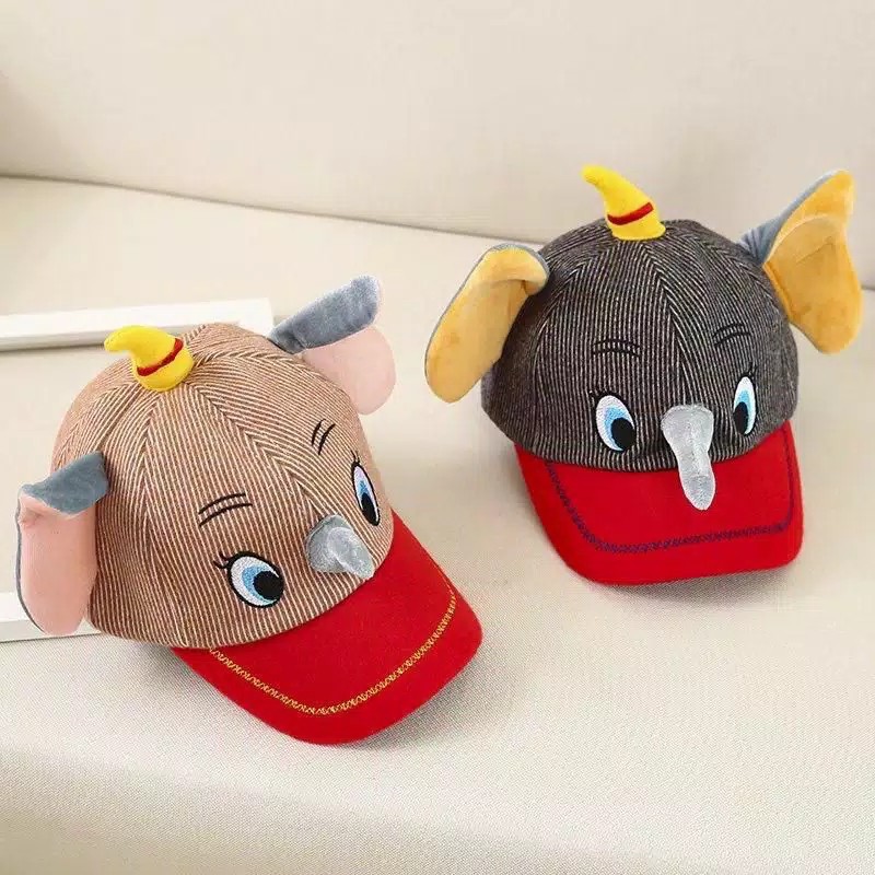 TOPI BASEBALL ANAK MOTIF GAJAH TOPI ANAK KARAKTER