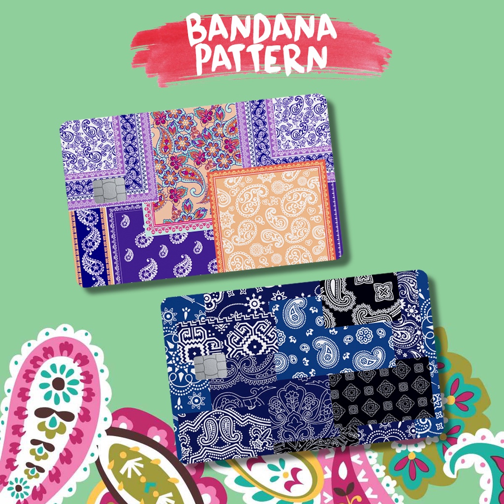 BANDANA PATTERN | GARSKIN / STICKER KARTU ATM / SKIN KARTU ATM / DEBIT / CREDIT / EMONEY / FLAZZ | CARDSKINS