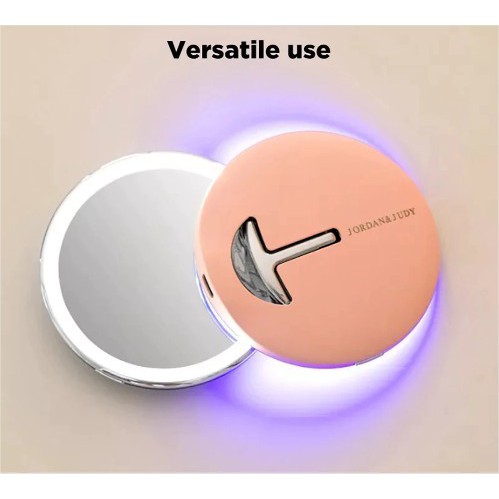 J&amp;J LED Light Travel Makeup Mirror Kaca Mini Make Up Dandan