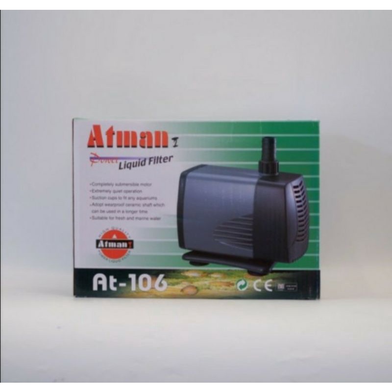 ATMAN 106 MESIN POMPA AIR AQUARIUM KOLAM MESIN FILTRASI MESIN SIRKULASI AT106