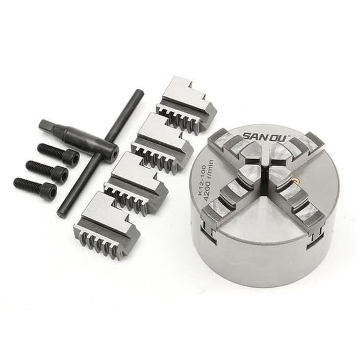 CHUCK BUBUT 6" 4 JAW - CLAW BUBUT 6" 4JAW - KEPALA BUBUT 6" KAKI 4