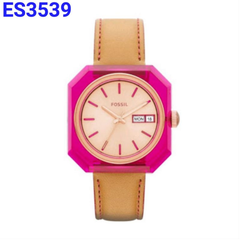 JAM TANGAN FSSIL WANITA ES-3539 STRAP LEATHER ORIGINAL BM