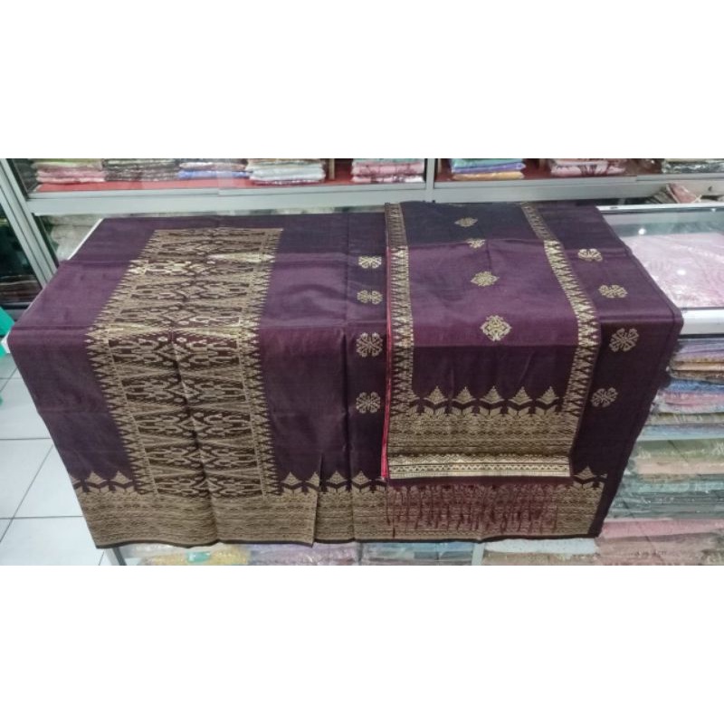 Songket Tenun Silungkang Benang Emas