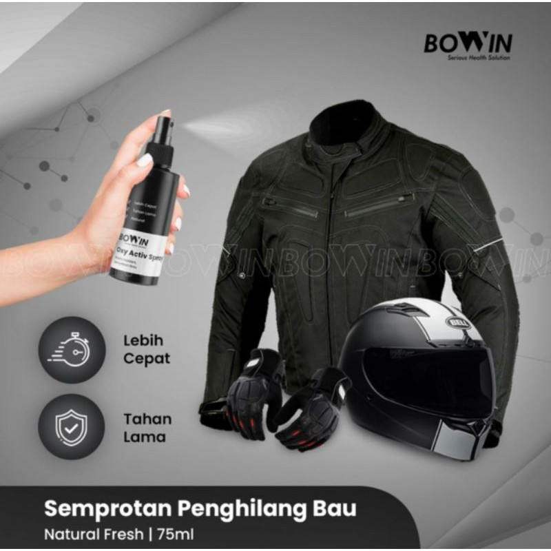 BOWIN Activ Spray Semprotan Penghilang Bau Helm/Jaket/Sepatu 75ml