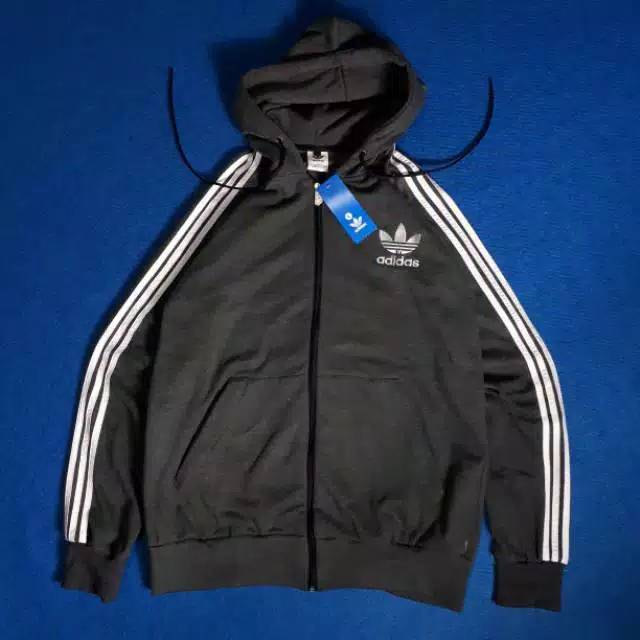 JAKET HOODIE ADIDAS ZIPPER PRIA WANITA