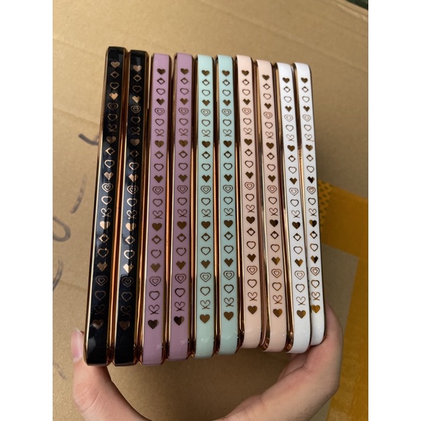 Silikon Glossy Chrome List Love For Vivo Y17 Y15 Y12 Y20 Y12S Y53S Y91 Y95 Y91C Y50 Xiaomi Redmi 9A Note 10