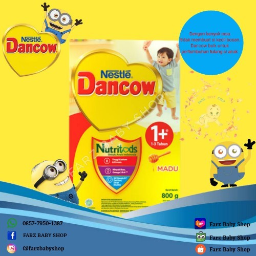Dancow 1+ 800gr Madu