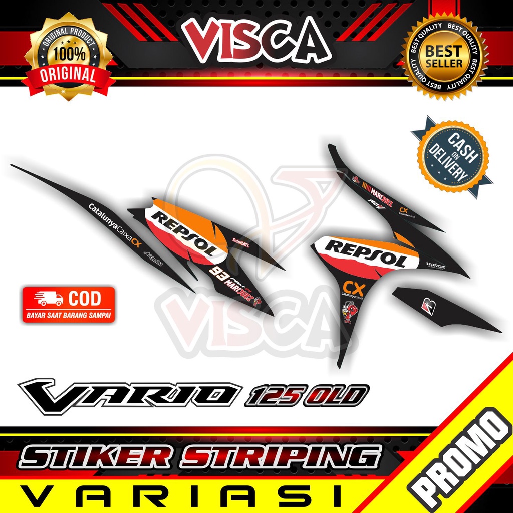 Striping Vario 125 Old - Sticker Striping Variasi Lis Vario 125 Old - Striping Hologram Vario 125 Ol