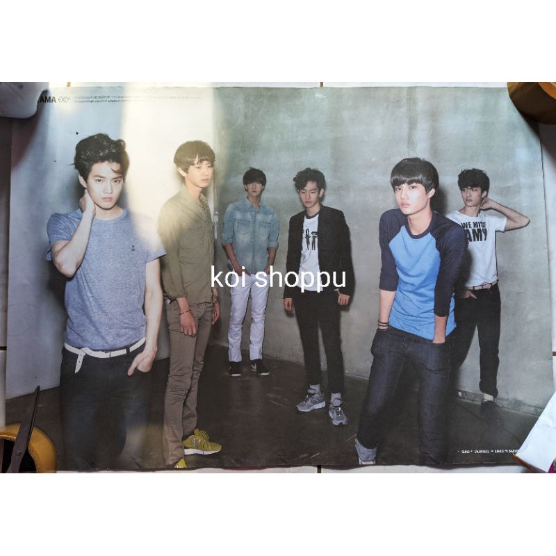 POSTER OFFICIAL EXO K - MAMA/ KPOP/Korean Idol/ KPOP MERCHANDISE