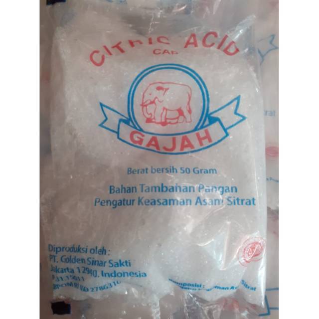 

Citric acid sitrun cap gajah