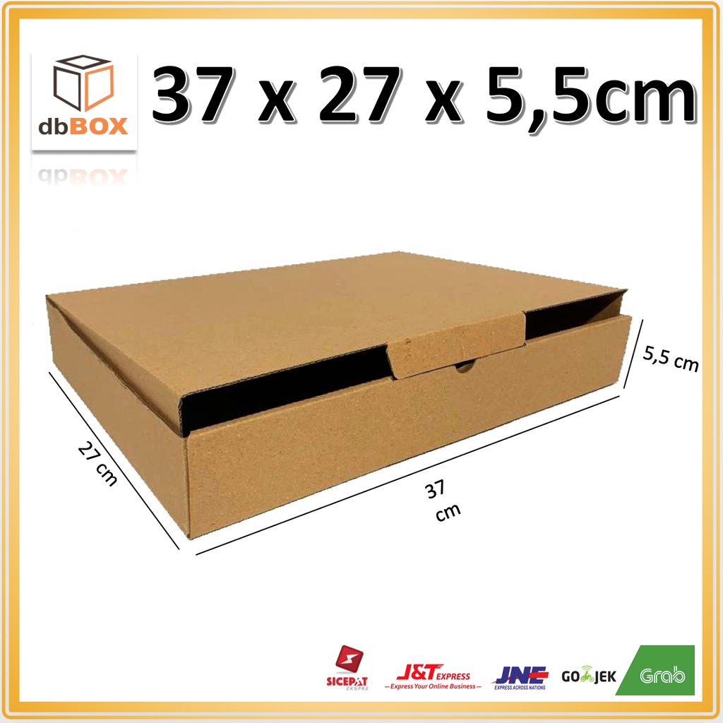 

Kardus 37x27x5,5 cm -- Die Cut dan easy usage -- kotak donut isi 12