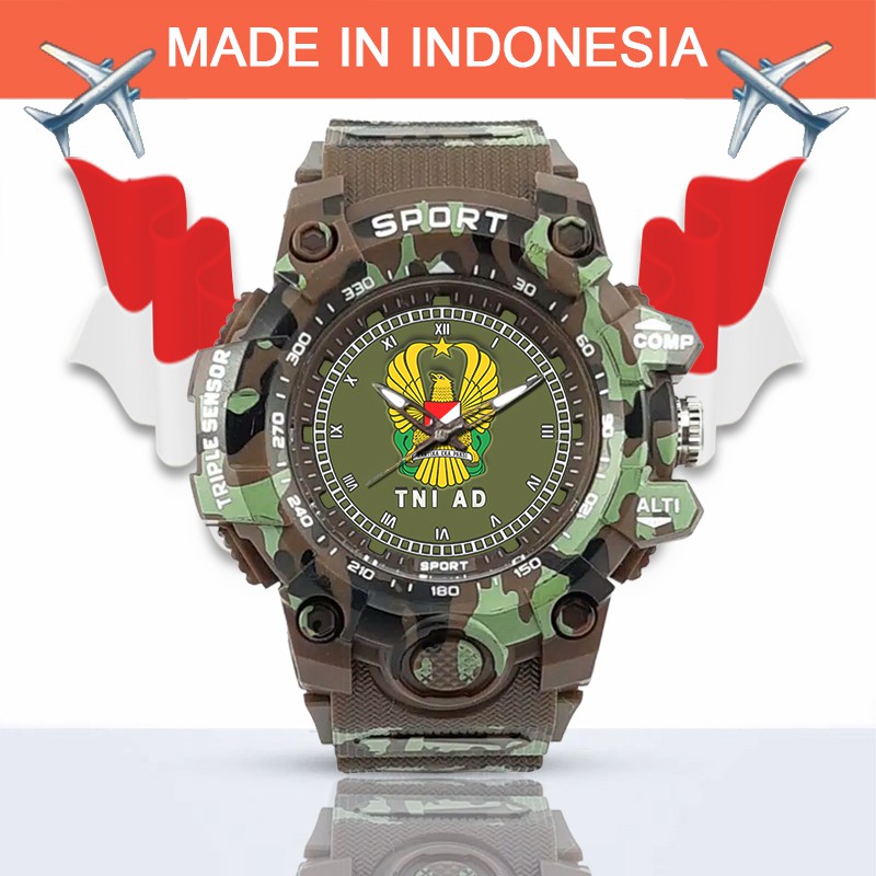 (SPECIAL EDITION) JAM TANGAN LOGO TNI-AD WATER RESISTANT NO.15