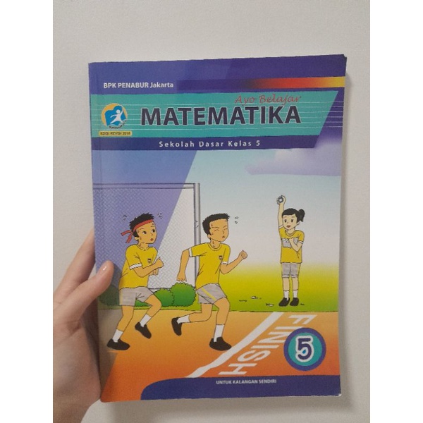 Buku Matematika kelas 5 Penabur Preloved