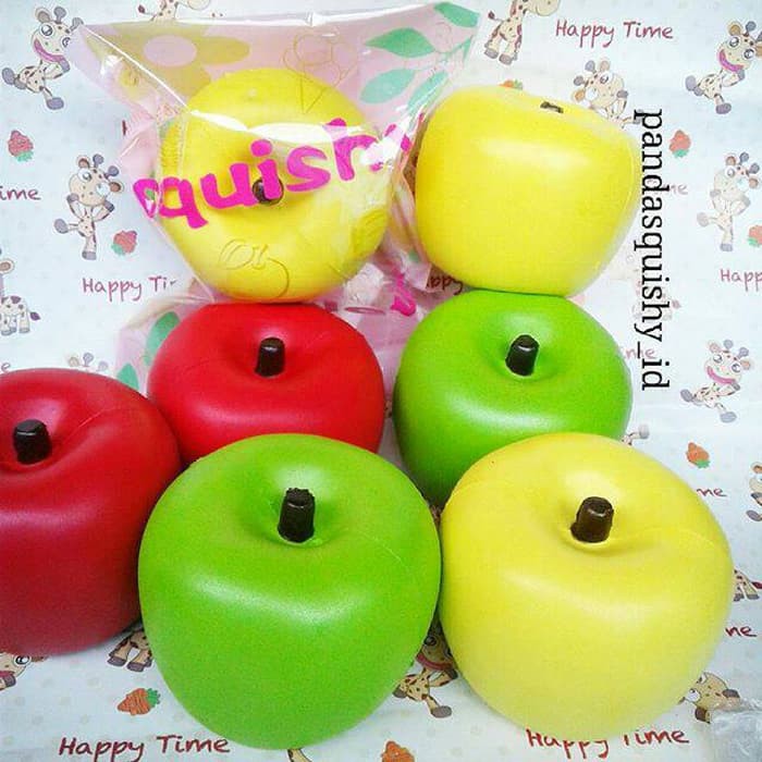 Termurah KSI JUMBO APPLE SQUISHY - SQUISHY BUAH APEL WANGI SLOW