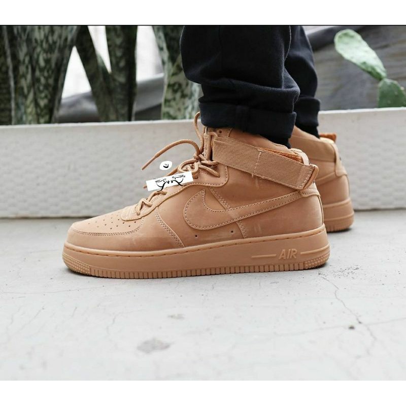 Sepatu Nike Air Force 1 Mid Wheat Buat Cowok