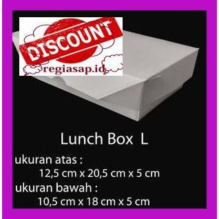 

67Yfe56- Paper Box Lunch Ukuran L Besar - Paper Box Kertas - Take Away - Putih Ui7T8U8-